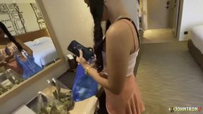 Johntronx - Hot Asian Babe with Pigtails Gets Railed Hard in Her Tight Pussy