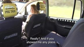 Czech Taxi E01: Beauty Alexis Crystal squirts during amateur blowjob