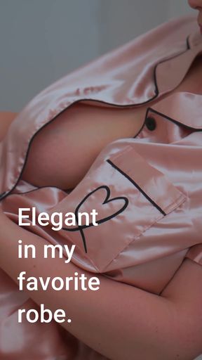 Elegant milf reads and relaxes in comfy pjs