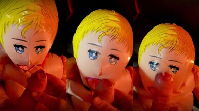 I filled her beautiful eyes with sperm and with my cock.