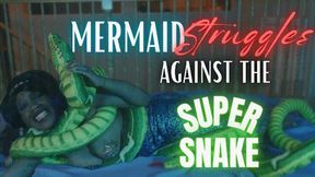 Mermaid Struggles Against The Super Snake