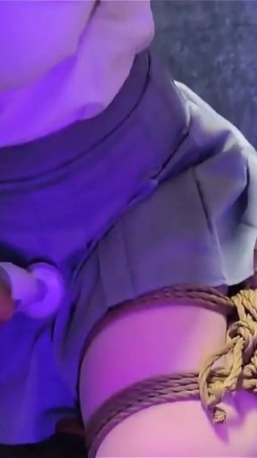 Short Skirt Girl's Chest Pinching Humiliation