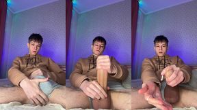 skinny twink with a giant dick needs some serious relief