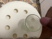 SUBMISSIVE TRANS DRINKING MY PISS