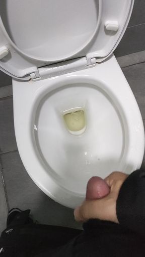 Horny Boy Masturbate During Working Hour in Office Washroom