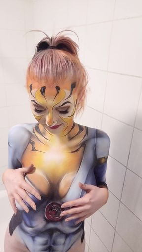 Thundercats Tygra Body Paint Shower Removal