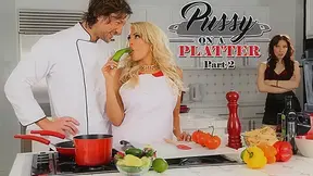 Aria Alexander & Jean Val Jean & Luna Star in Pussy On A Platter 2 - DigitalPlayground