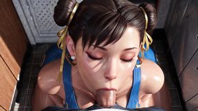 3D Animation: Street Fighter - Chun Li Blowjob Doggystyle Anal Fuck Uncensored Hentai