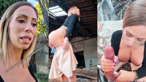 littleangel84 - je cache un cadeau dans un urbex, me gode et suce une queue
