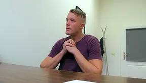Blonde Inked Twink Takes It Rough Across the Office Desk – DirtyScout