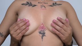 Just Putting Oil on My Small Natural Tits
