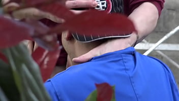 straight worker fucked at work outdoor in uniform by his collegue