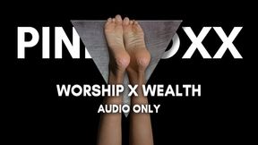 Worship My Feet and Stroke to Overflowing Wealth