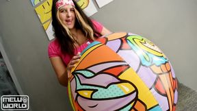 Inflatable Balloon - Blow Squirt Rub &amp; Ride - Bunny Looner