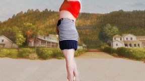 Mini Dress Booty Model Shemale