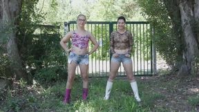 pee in jeans and wellies - wmv 1080p