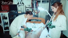 100 needles, 2 nurses