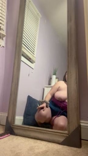 I cleaned my mirror so I could smoke just for you
