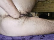 Fisting my own hole for the first time
