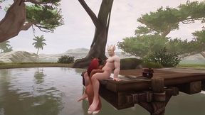 elf gets blowjob on the dock - warcraft parody