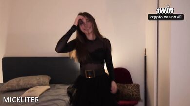 POV Rough throat fucks bubbly brunette in hard missionary