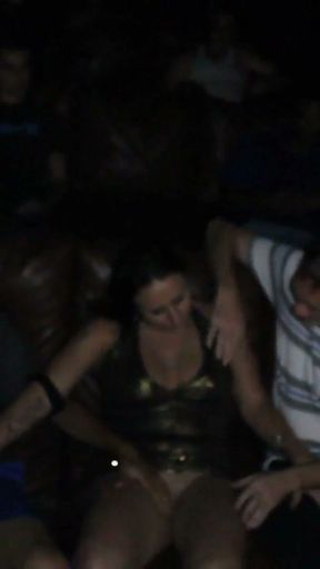 Horny Tattoo Slut Gangbang Porn Theater   Clip 1