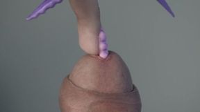 Long nails scratching cock 2