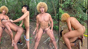 TRÊS DOTADOS SE FUDENDO GOSTOSO NA MATINHA DO LEBLON DEPOIS DA PRAIA