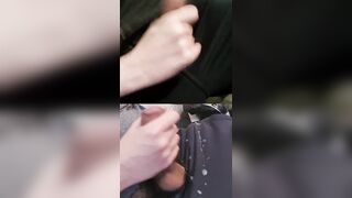 Milking 2 girthy fuck-sticks dribbling goopy pre-seminal testicle tonic at the tips.