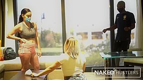 Masked Desires: An Intimate Double Blowjob During Uncertain Times