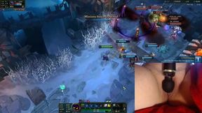 Intense Vibrator Play While Gaming: Solo Female Gamer's Pleasure Session