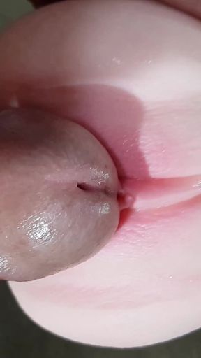 Dani Leg Cums Twice in Black Pantyhose