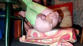 Hot twink has multiple anal orgasms playing with his vibrating dildo