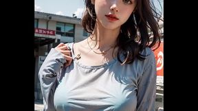 (3D ANIMATED HENTAI ASIAN MODEL) Secretly dating a busty stepsister (with pussy masturbation ASMR sound!)