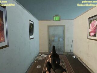 Jill Valentine in giant trouble CG Porn Animation