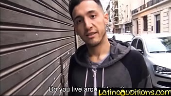 Straight Latino Sucks dick for cash- LatinoAuditions.com