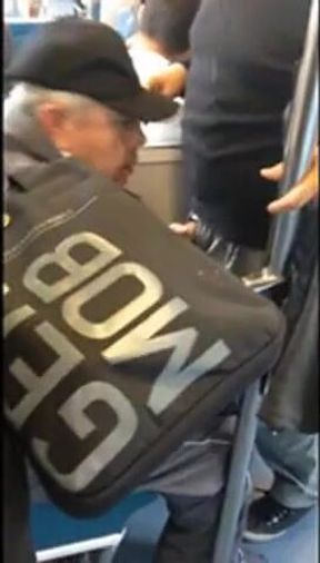 Big-Cock Daddies' Blowjob in Metro: Spy Video