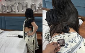 Sister-in-law Surprises Brother-in-law on His Birthday and Gifts Him Her Pussy