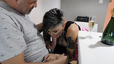 I DON'T KNOW HOW MANY ORGASMS THE BITCH HAD, BUT AFTER THE DEEP THROAT, SHE WOULD NOT STOP SCREAMING FOR ME TO CONTINUE FUCKING HER ASS UNTIL IT FILLED WITH CUM