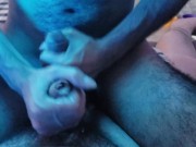 TWO UNCUT DICKS FROTTING AND CUMMING TOGETHER