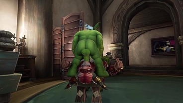 An Elf has a Threesome with two Goblins - Warcraft Parody