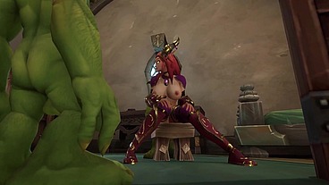 An Elf has a Threesome with two Goblins - Warcraft Parody