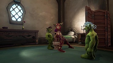 An Elf has a Threesome with two Goblins - Warcraft Parody