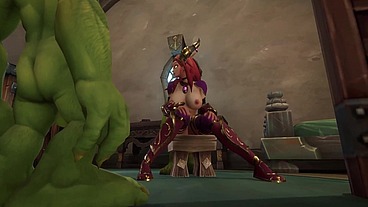 An Elf has a Threesome with two Goblins - Warcraft Parody