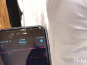 she swallows my cum in a changing room while I control her lovense vibrator