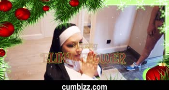 cumshot - Merry Christmas Cumshow with Big Boobs and Gangbang