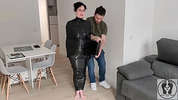 BTS PREPARATION MILF BONDAGE RESTRAINTS FILM EMBALMING