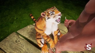 Lucky young man has wild sex with a furry girl in Wild Life sex