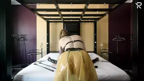 Insane German slave gets bound and facesat
