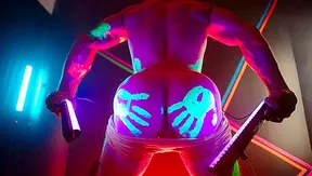 Olivier Theos Rides Hot Rod in Neon Glow – Raw Gay Fuck Session – HardMenFast